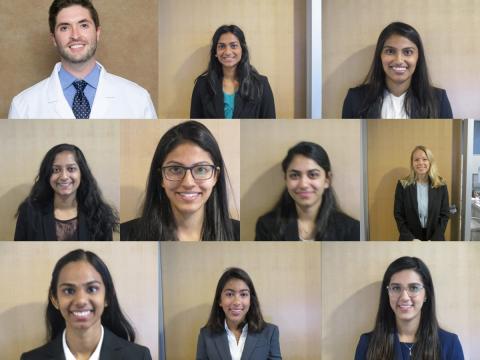 Top Row (Left to Right): Eric Adams, Akanksha Chilukuri, Nandini Doshi; Middle Row (Left to Right): Nikita Kedia, Shweta Kitchloo, Rashmi Rao, Madeline Ross; Bottom Row (Left to Right): Meena Sethuraman, Ashti Shah, Anya Singh-Varma